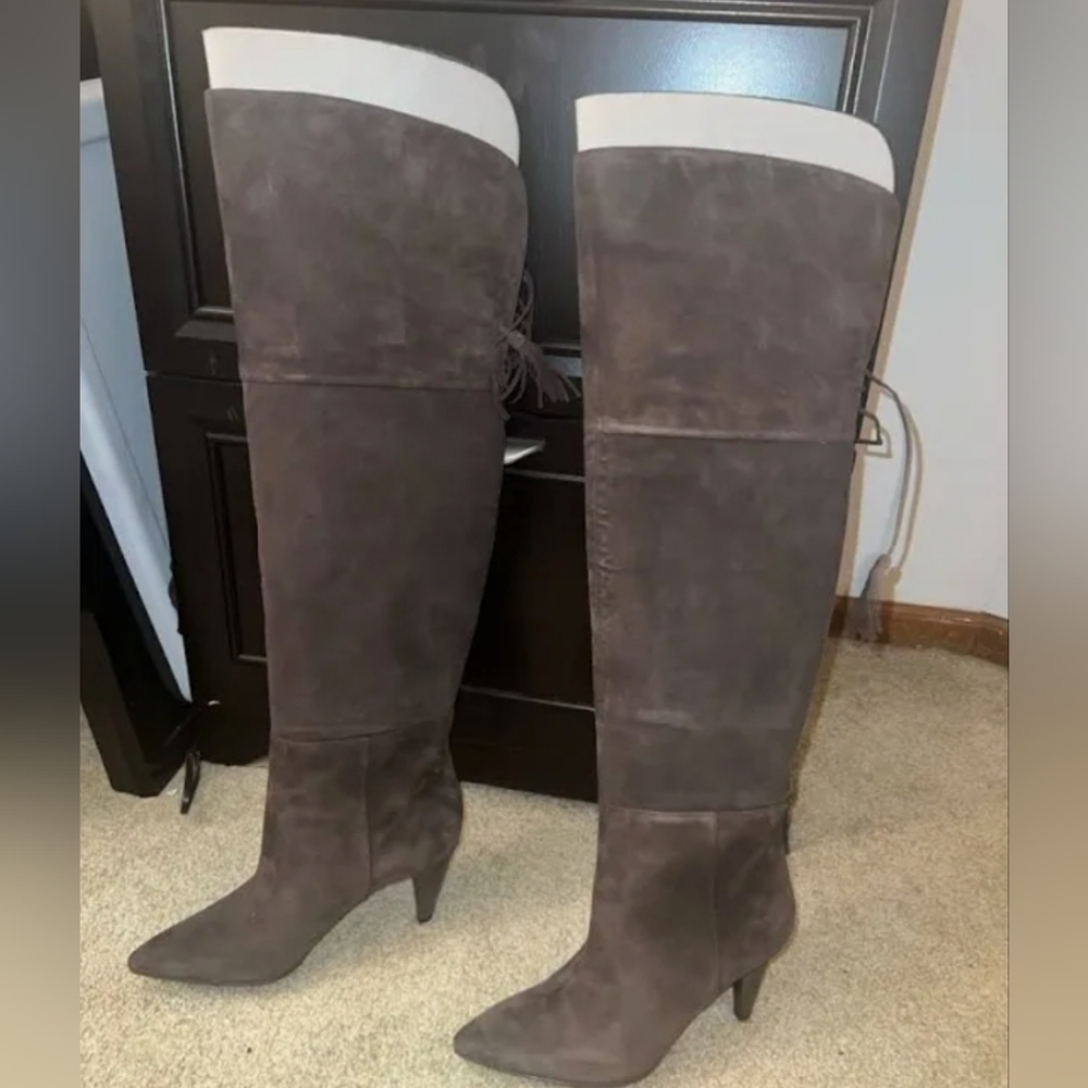 Nine West women's boots brown suede tassels size 5M